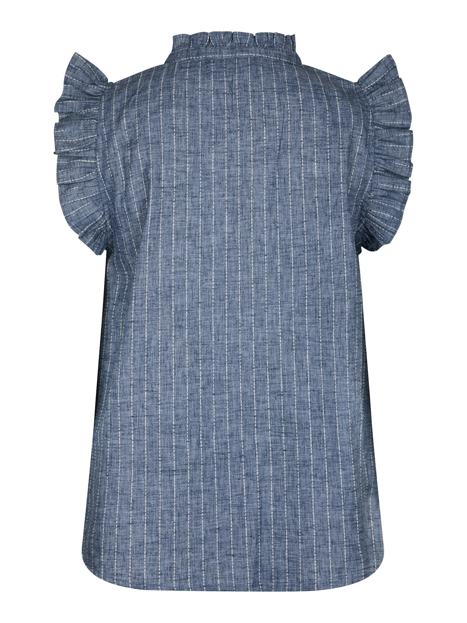Siona Emb Stripe Top - Blue