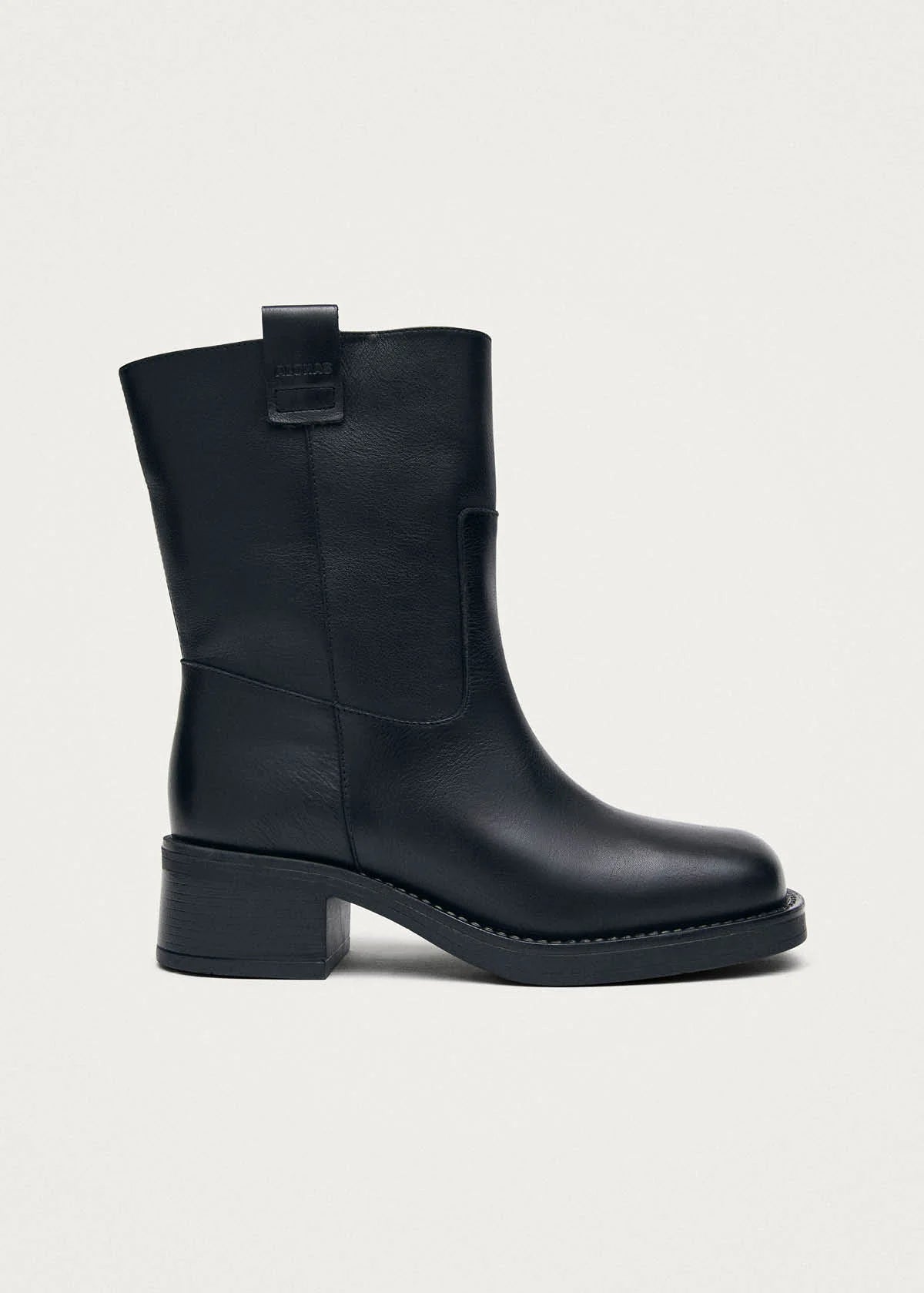 Rajan Leather Boots - Brushed Black