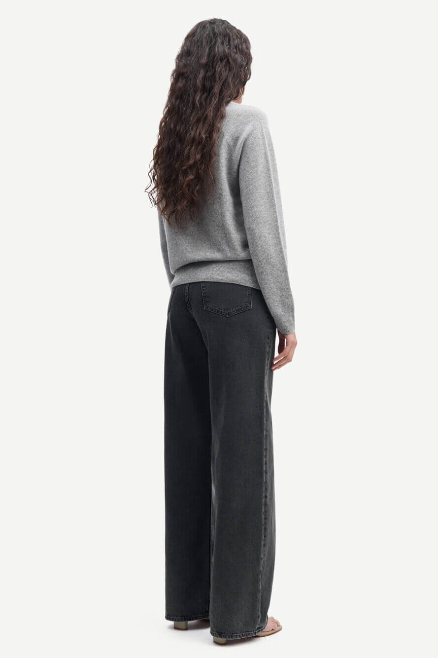 Boston o-neck - Grey melange