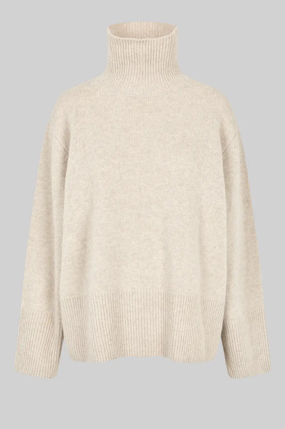 Alpha Knit T - Neck - Pumice Stone