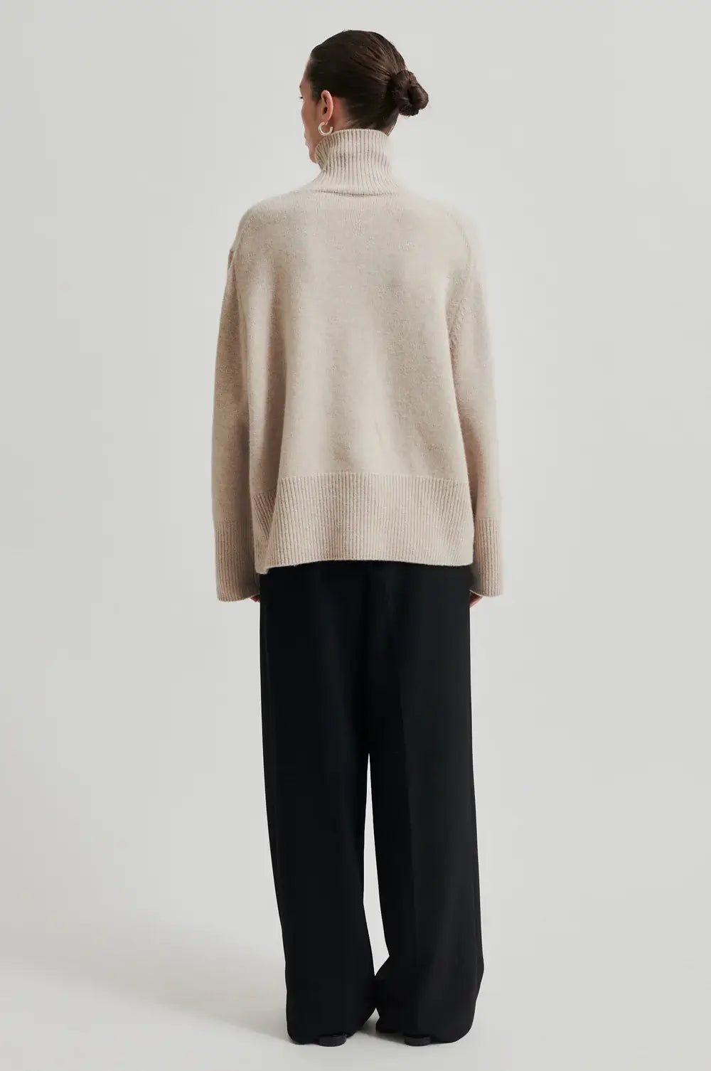 Alpha Knit T - Neck - Pumice Stone