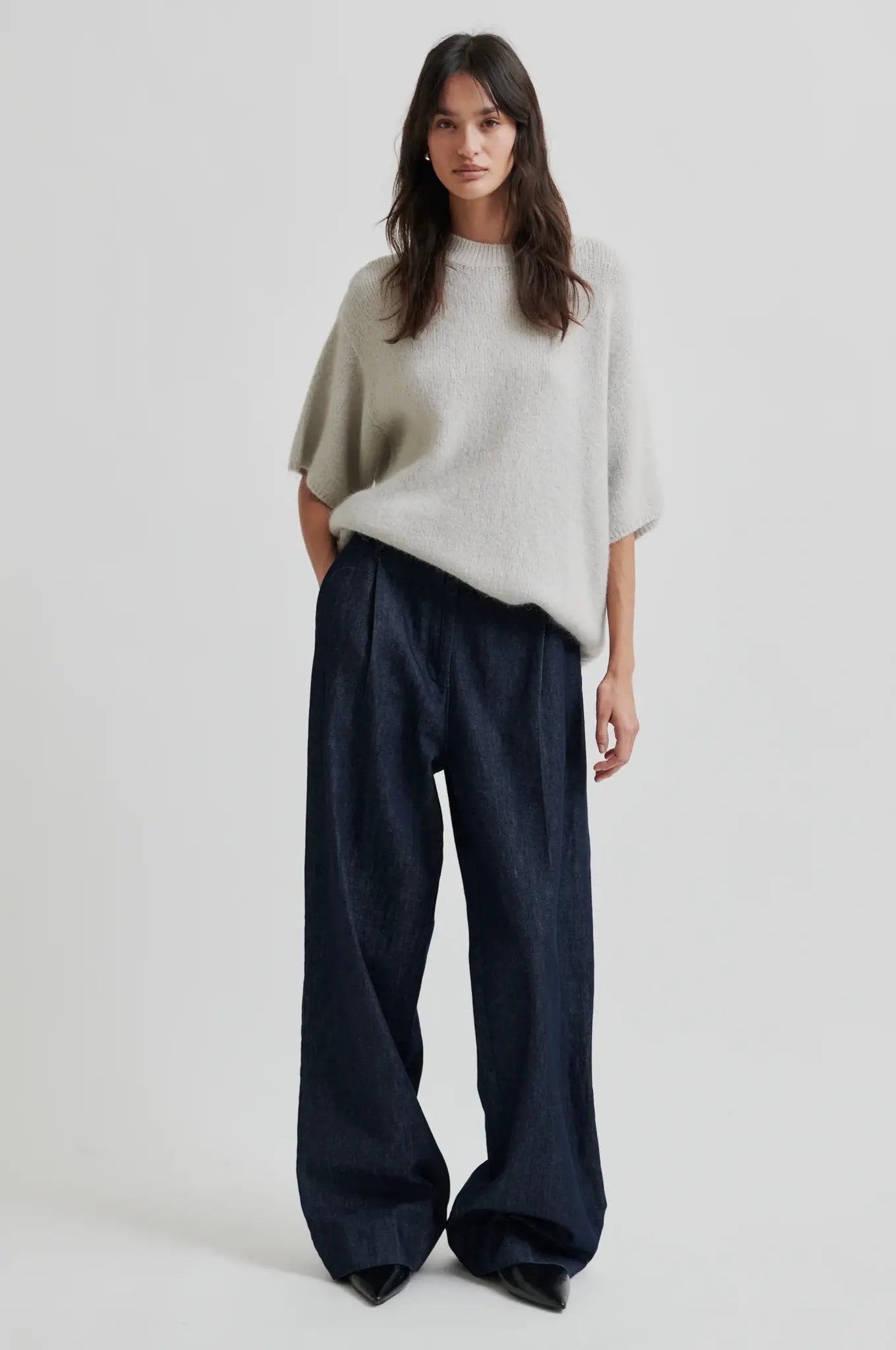Wanda knit O-neck - moonstruck