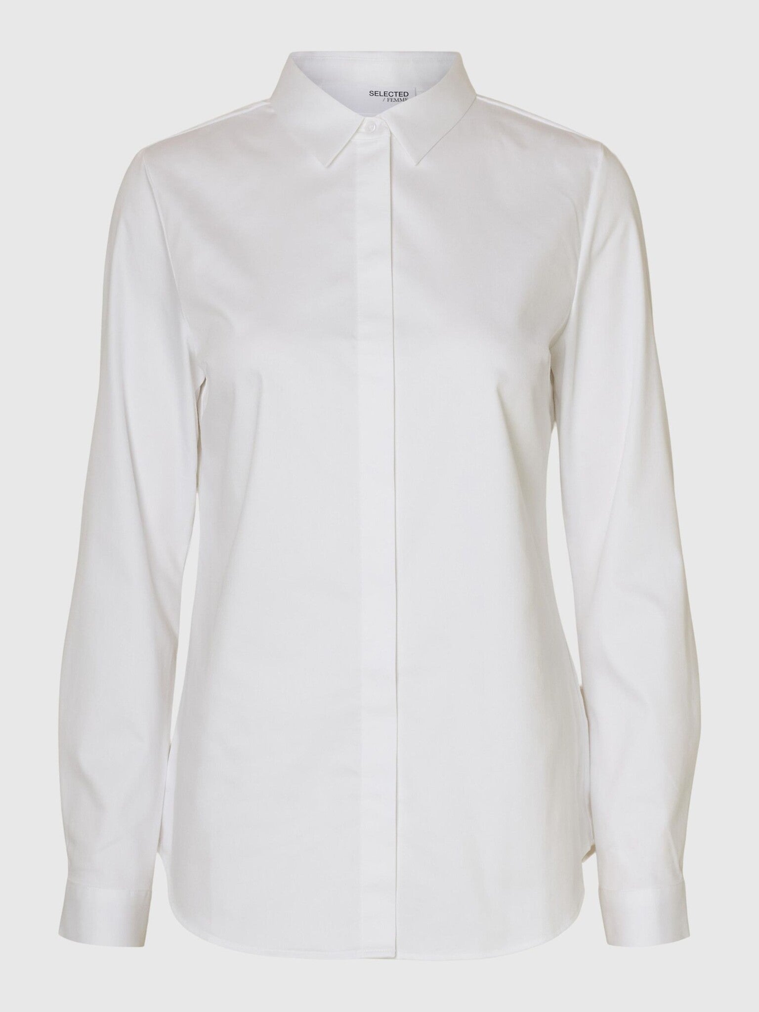 Romie ls fitted shirt noos - Bright Wite