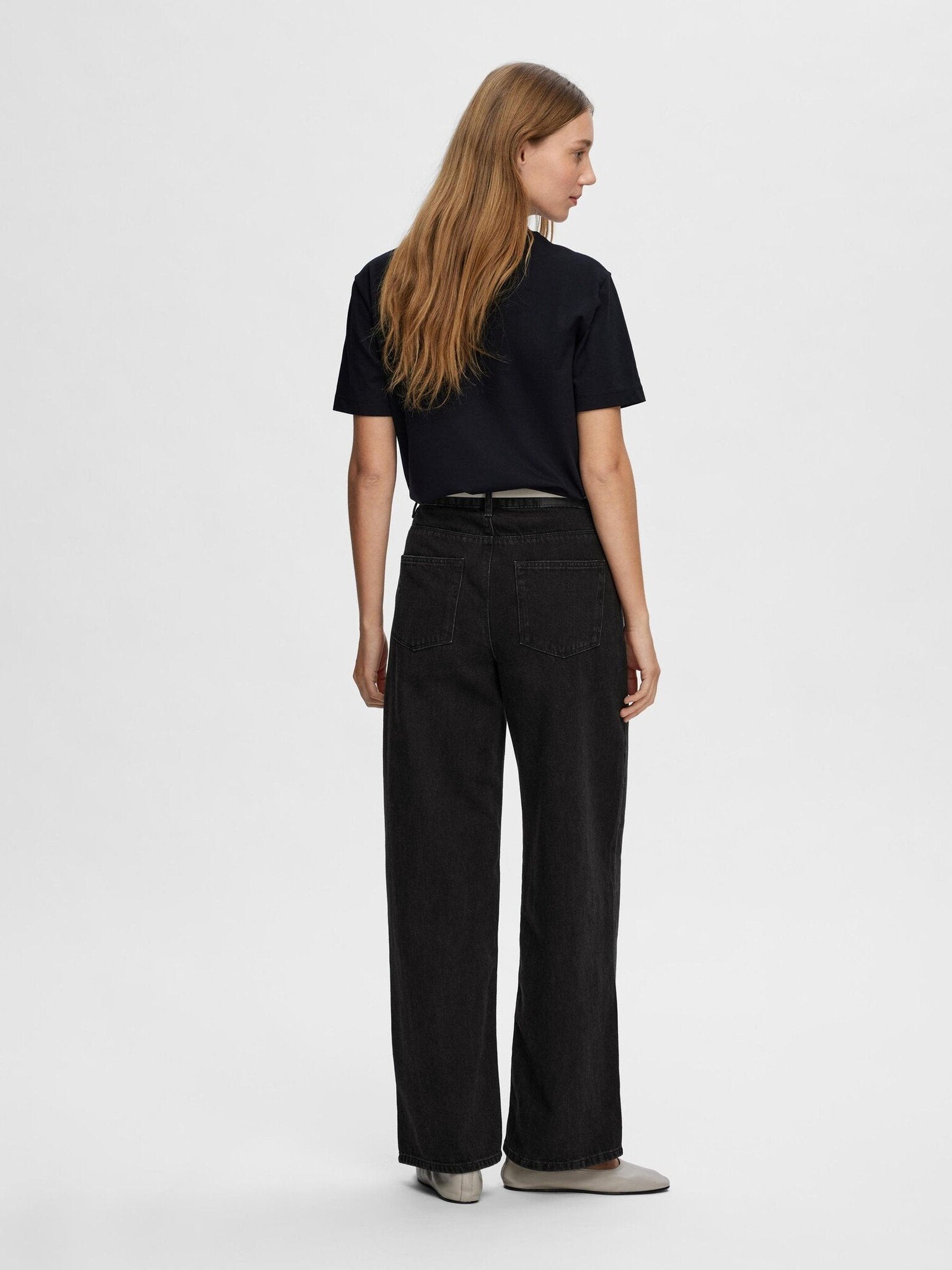 SLFEssential ss boxy - Black