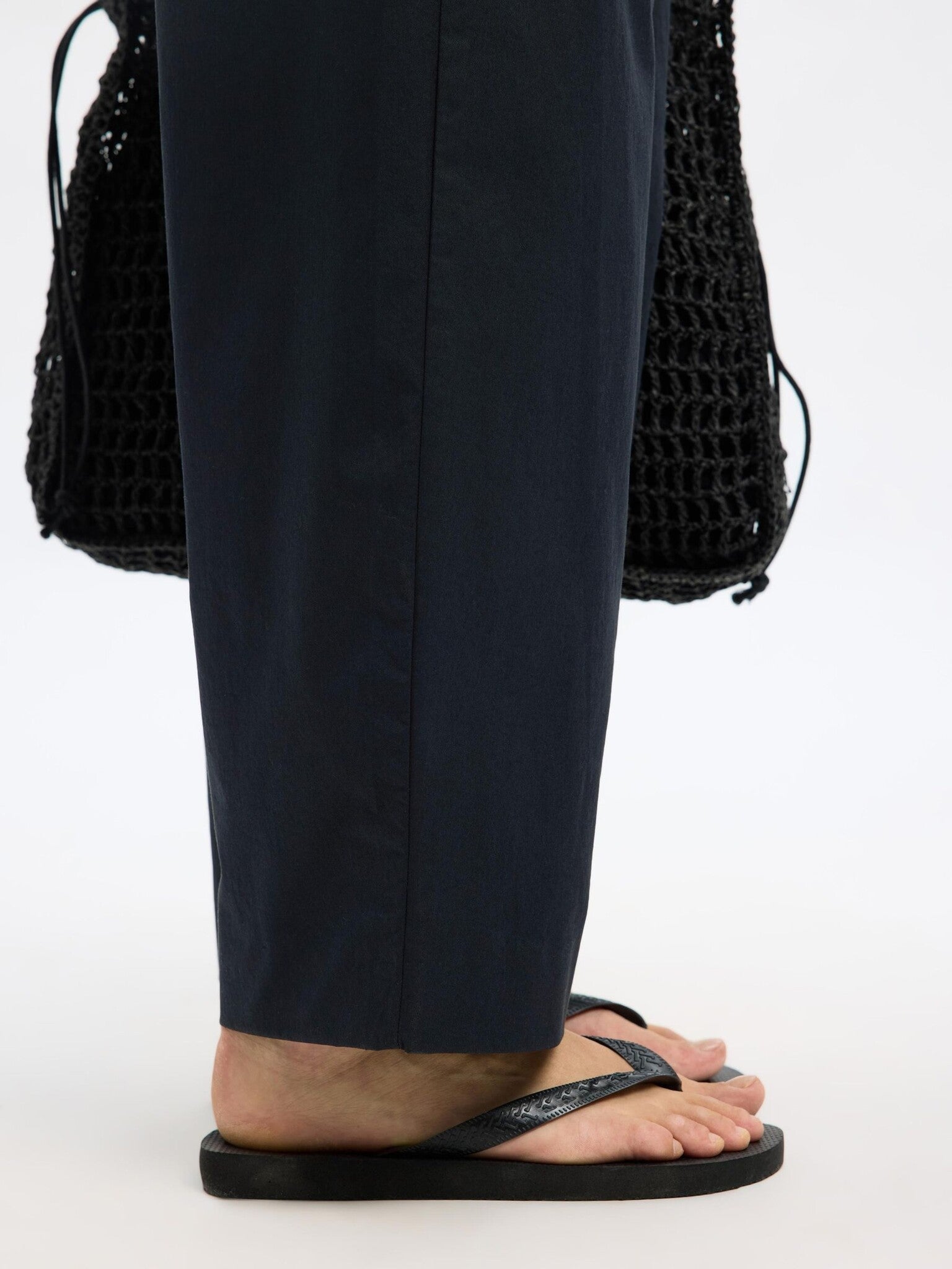 SLFJuma hw Loose Barrel Pant - Black