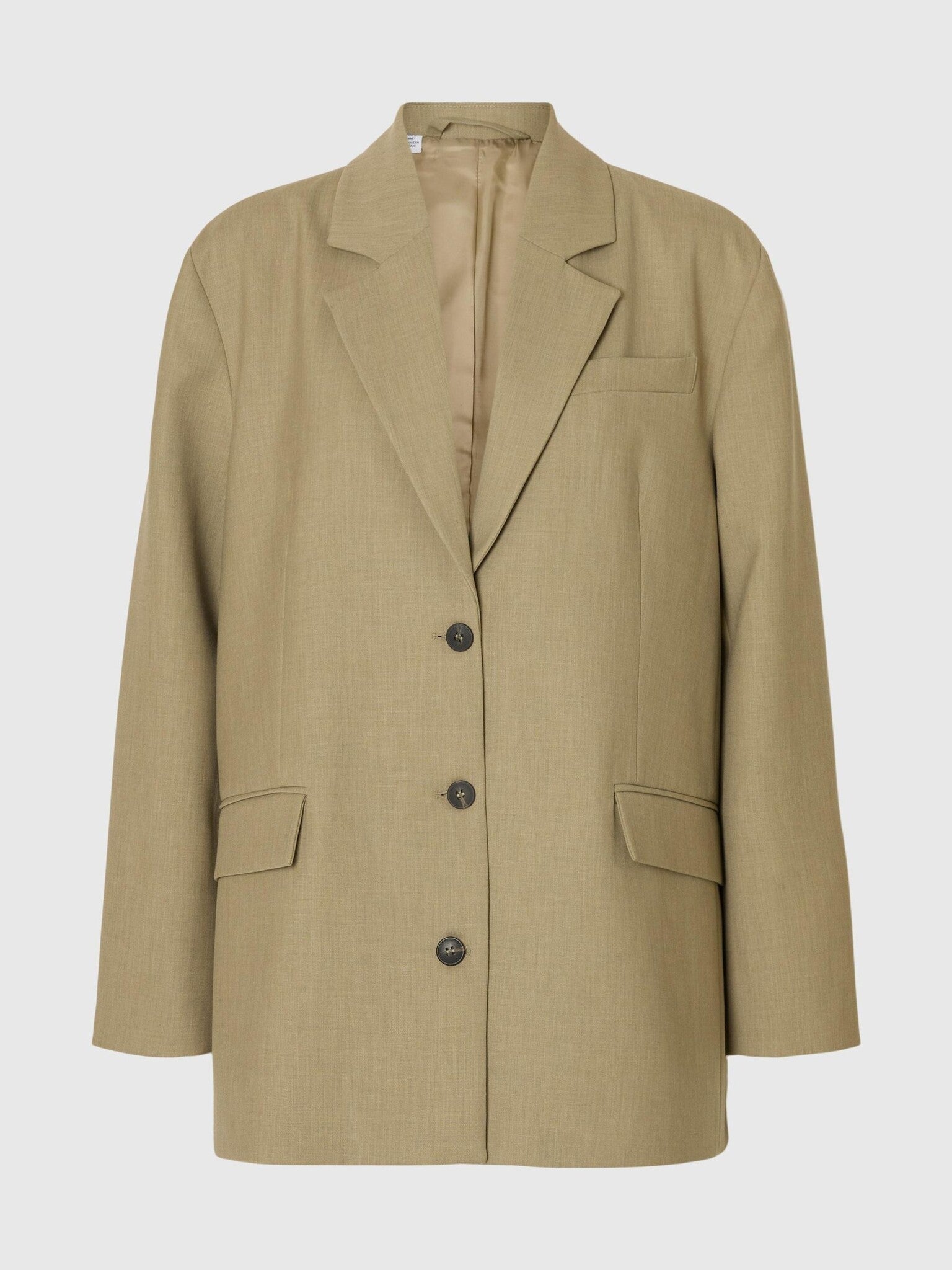 slfoversized-rita lano blazer - Slate green mel.