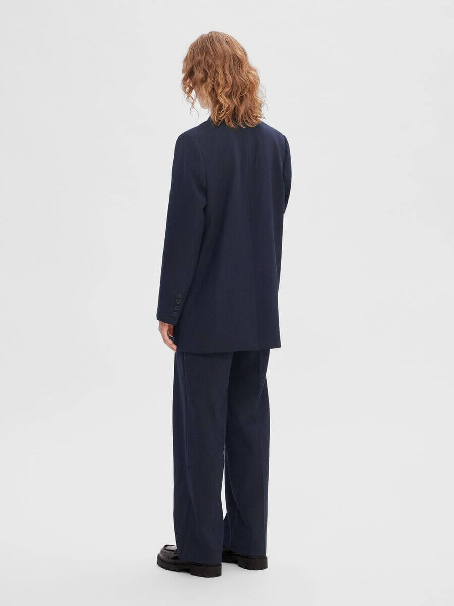 SLFRita LS Relaxed Blazer Dark Sapphire Melange