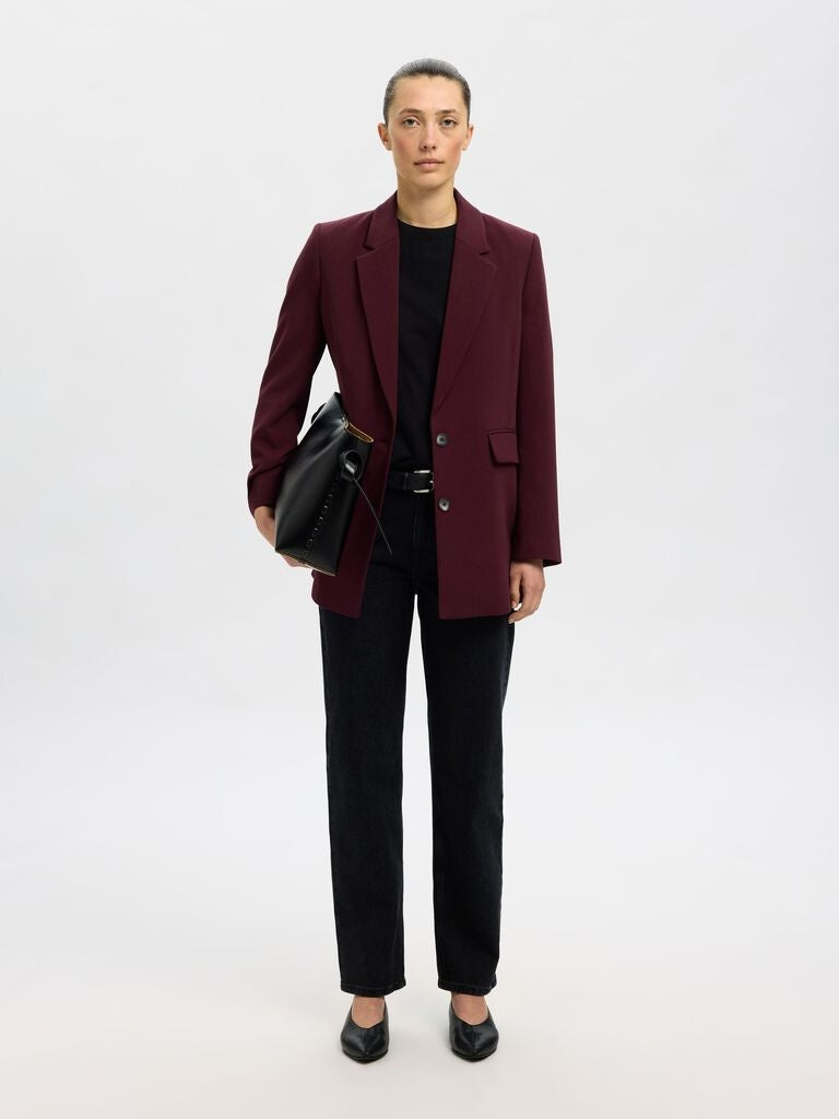 SLFRita LS Relaxed Blazer - Fig