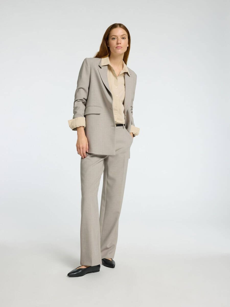 SLFRITA MW WIDE PANT MEL NOOS - Island Fossil