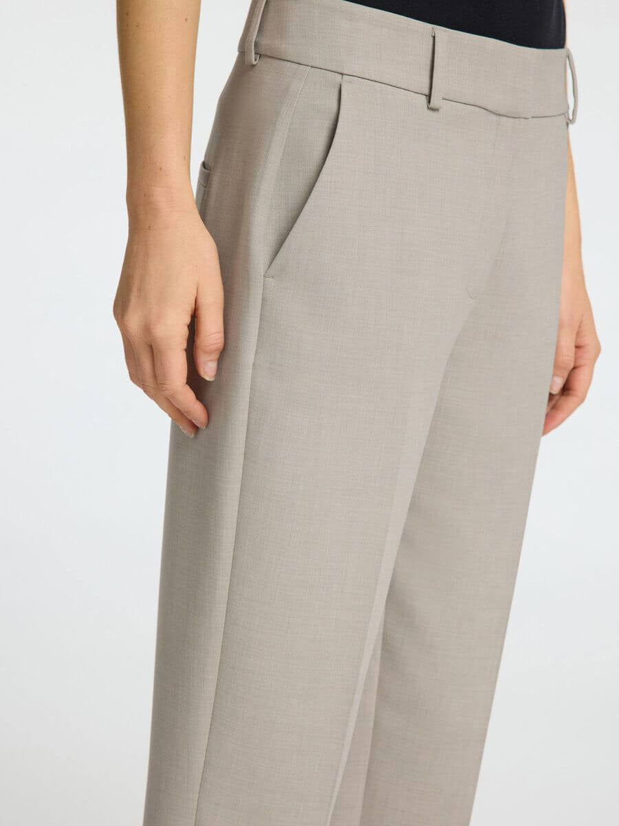 SLFRITA - RIA MW CROP PANT MEL NOOS - Island Fossil