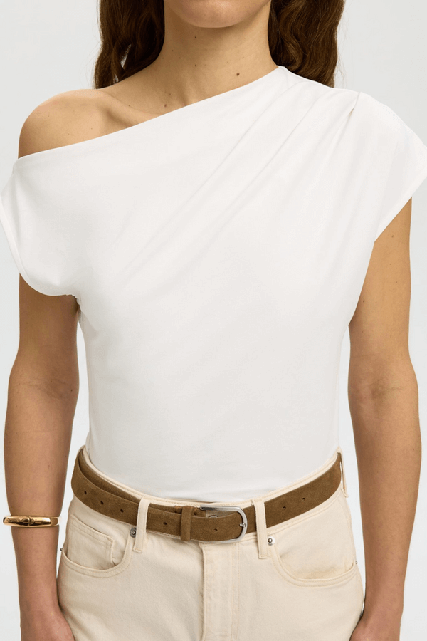 SLFmolly SS Top - Bright White