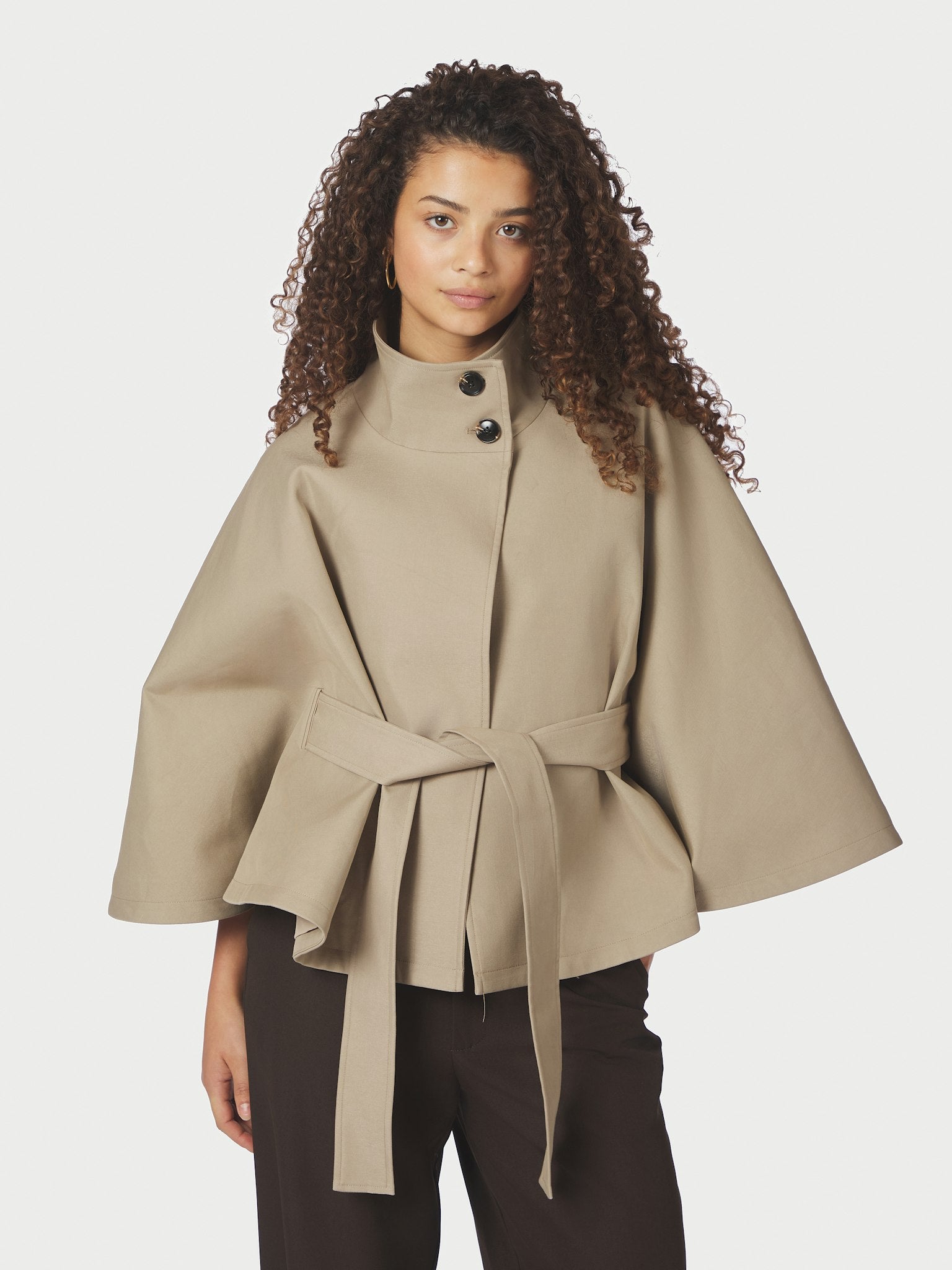 Zanna Trench Cape - Sand