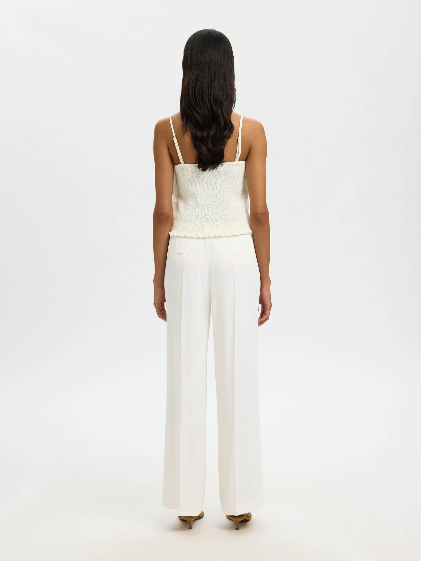 SLFExtra Wide Ellie HW Pant - Egret