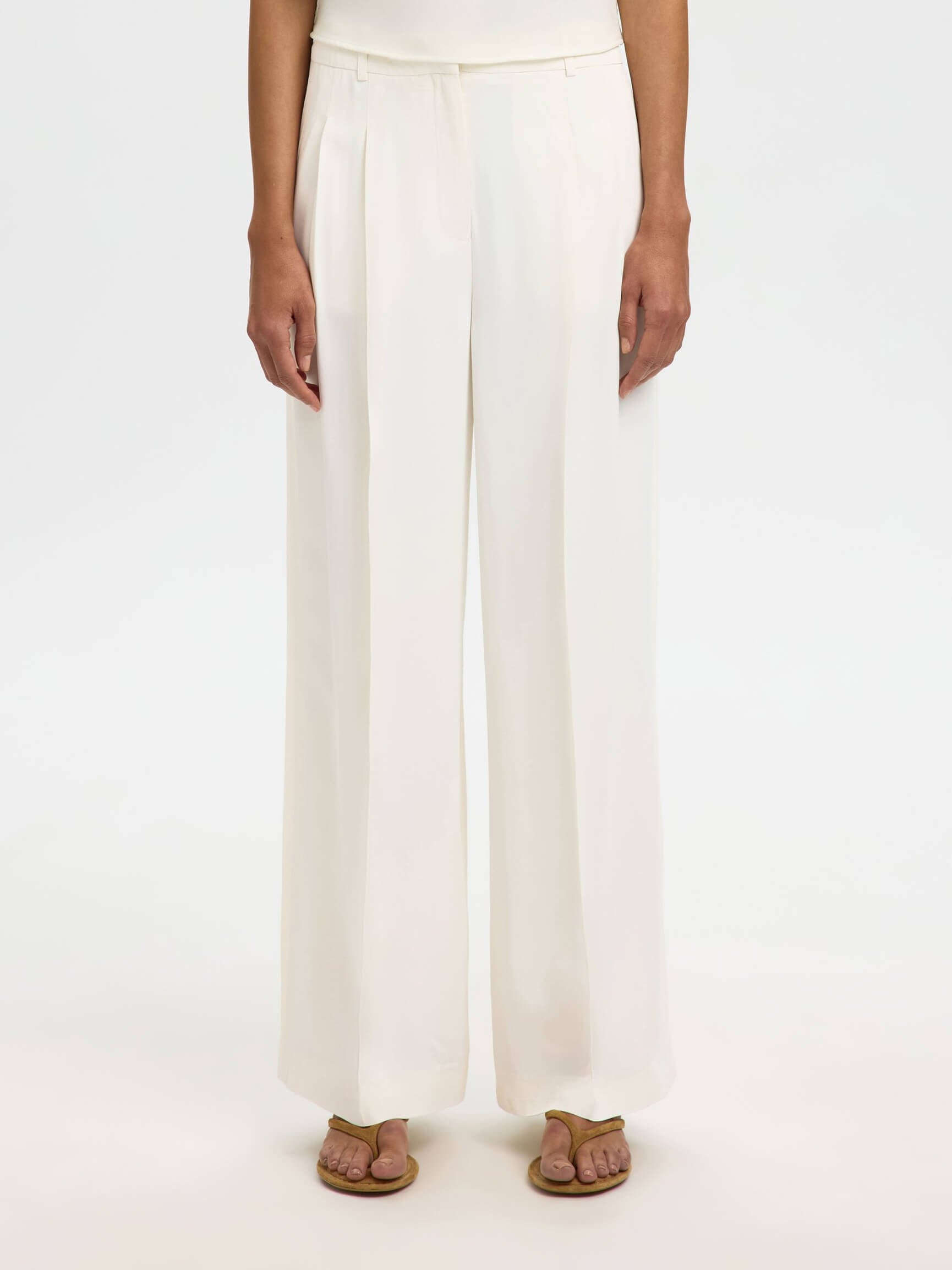 SLFExtra Wide Ellie HW Pant - Egret