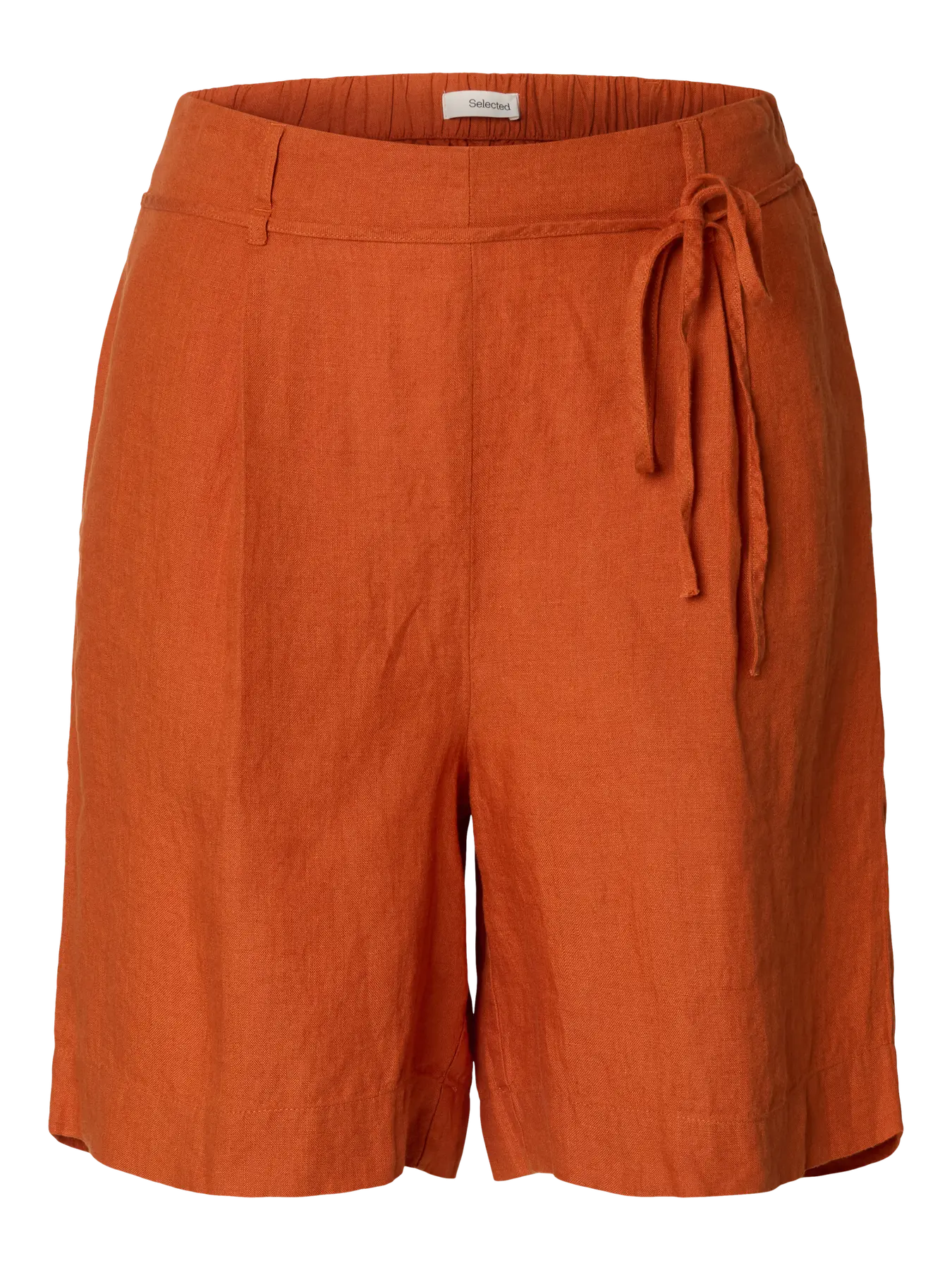 SLFlinna HW Linen String Shorts - Potters Clay