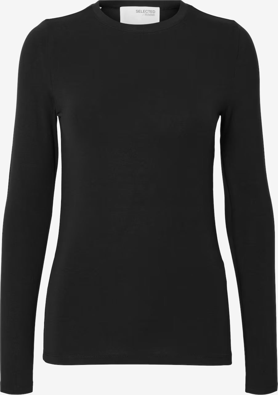 SLFmanja LS O-neck Noos - Black