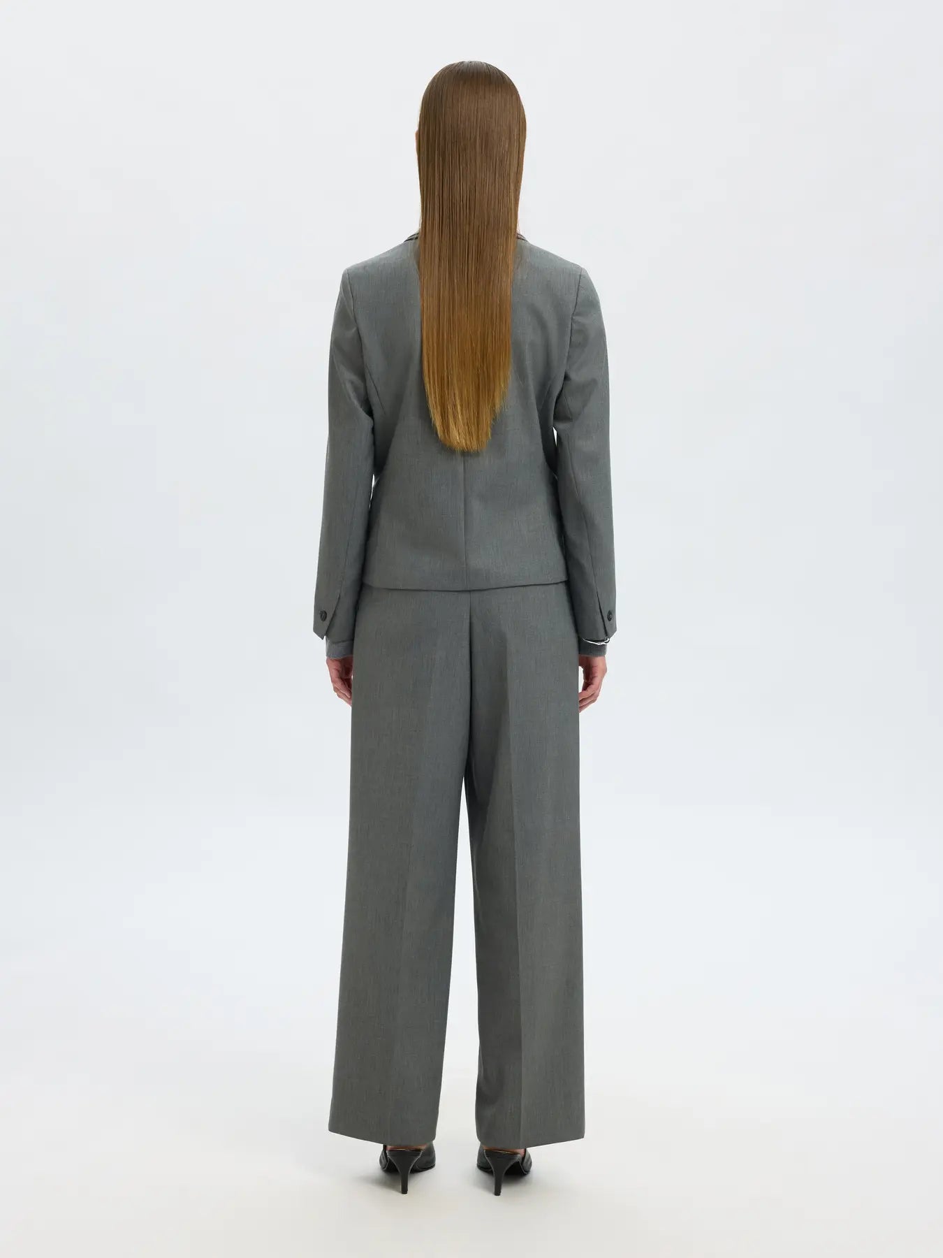 SLFRITA LANO BLAZER NOOS - Medium Grey Melange