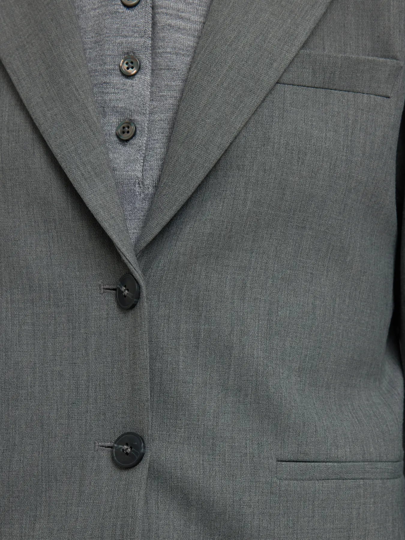 SLFRITA LANO BLAZER NOOS - Medium Grey Melange