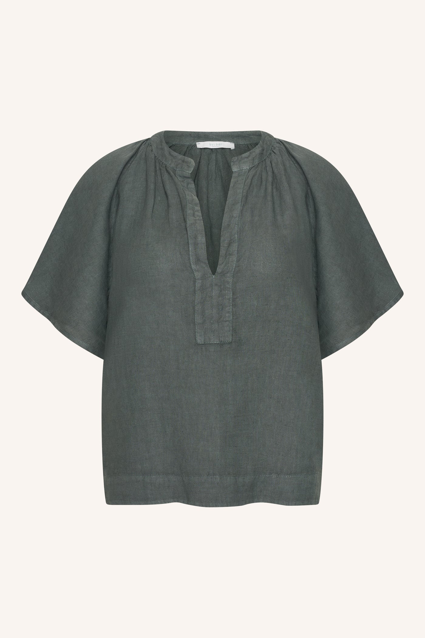 Vina linen blouse - charcoal