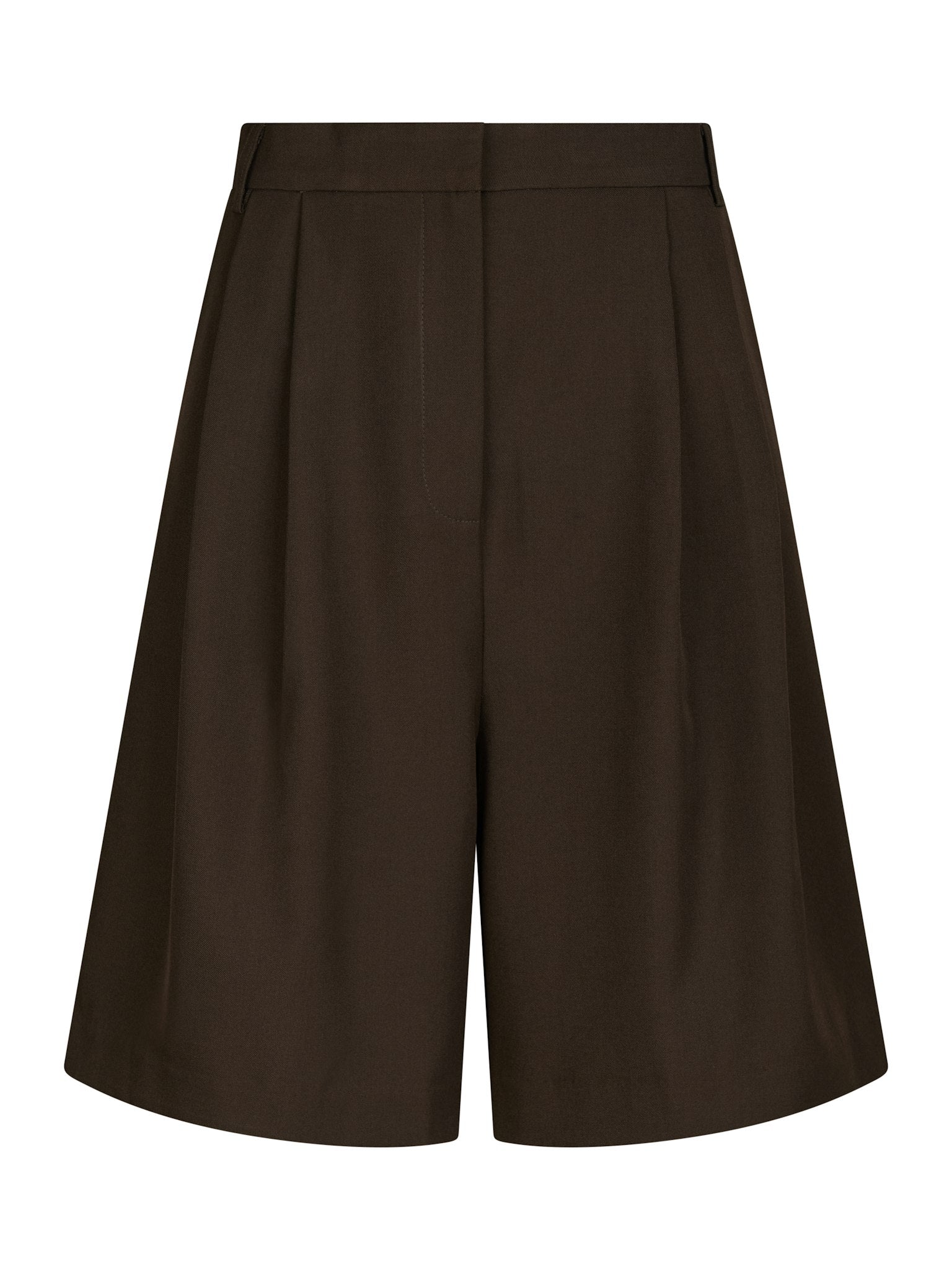 Nika Structure Shorts - Dark Brown
