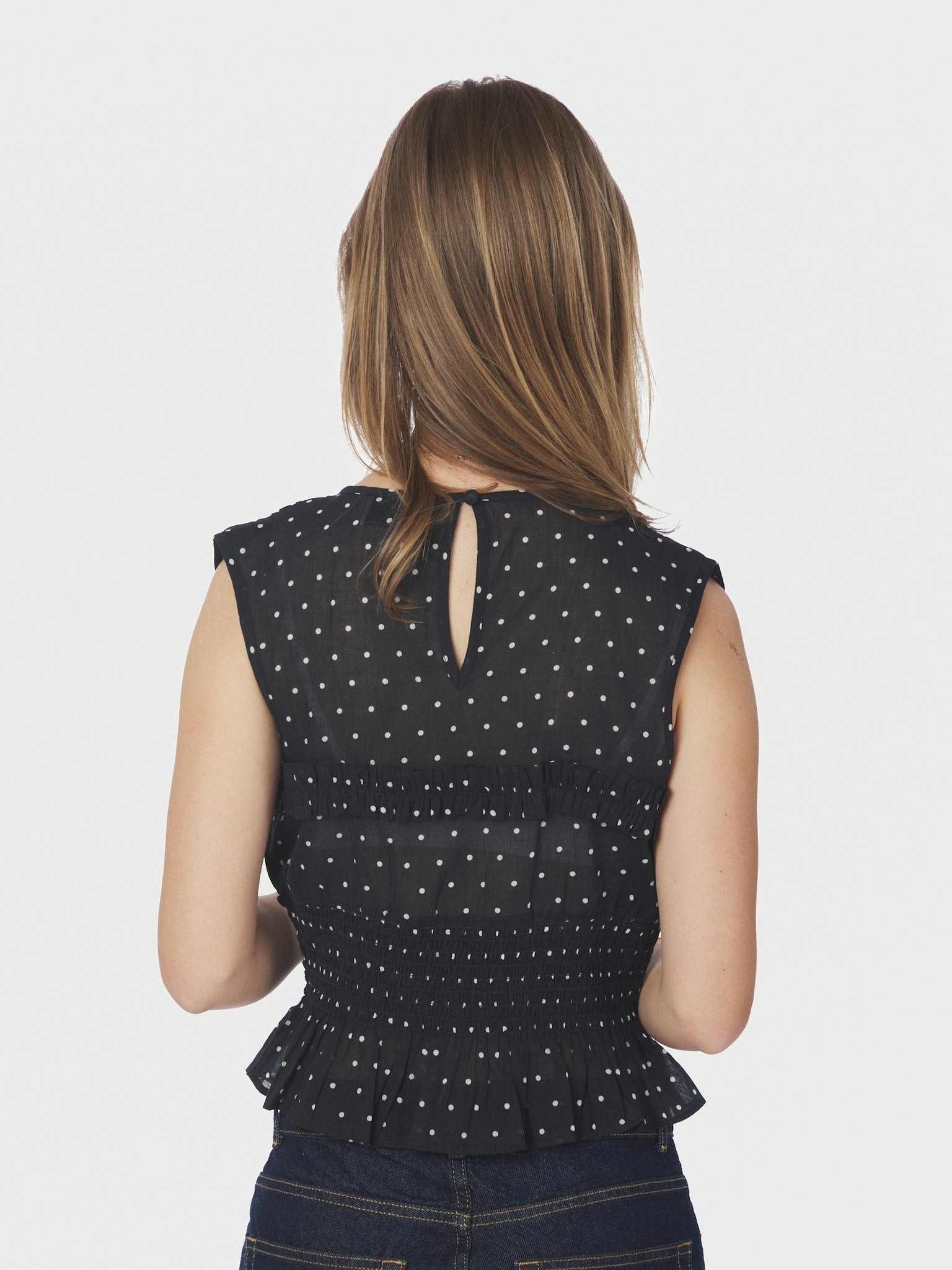 Tiril Dot Top - Black