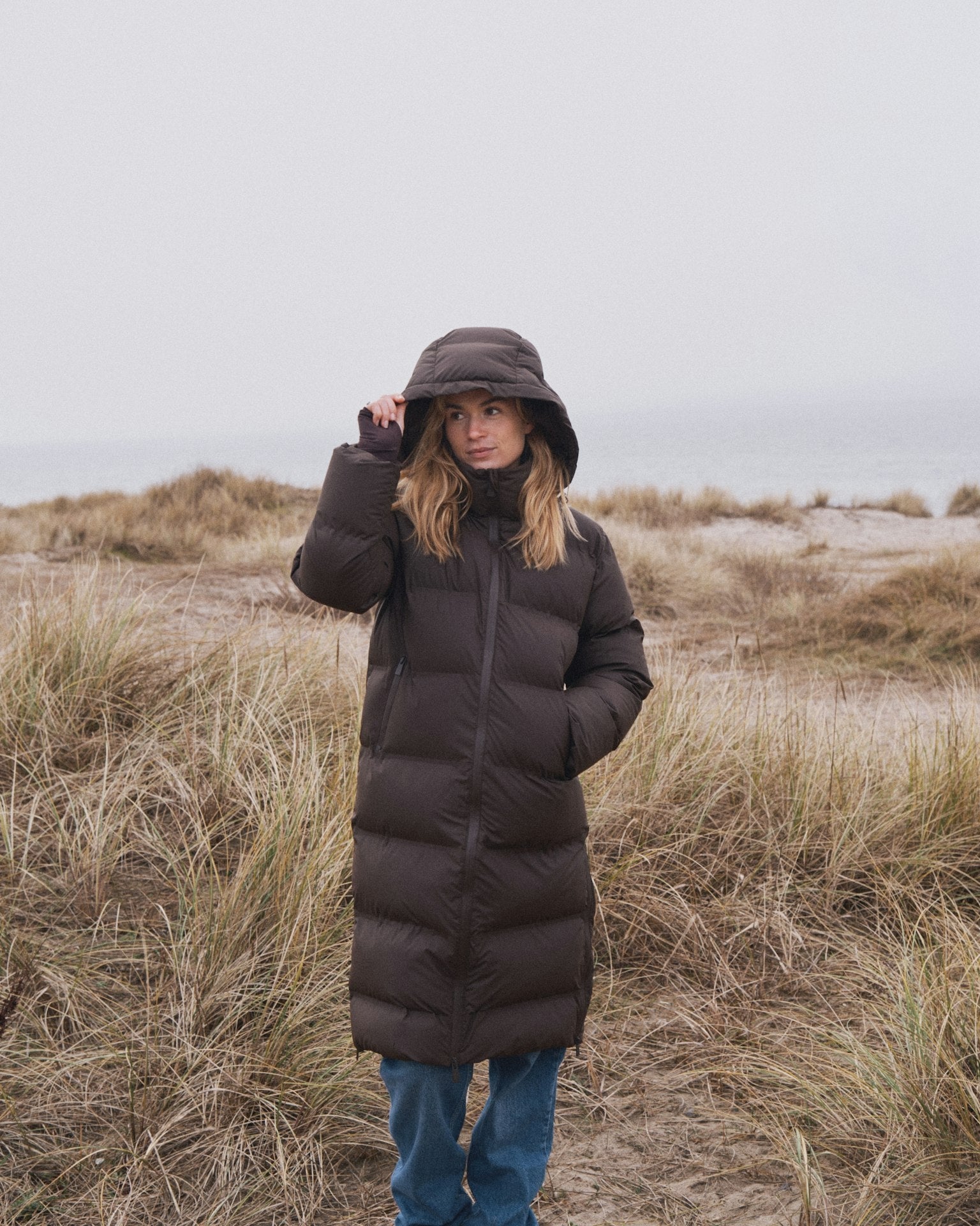 Viviana C Puffer Jacket - Dark Brown