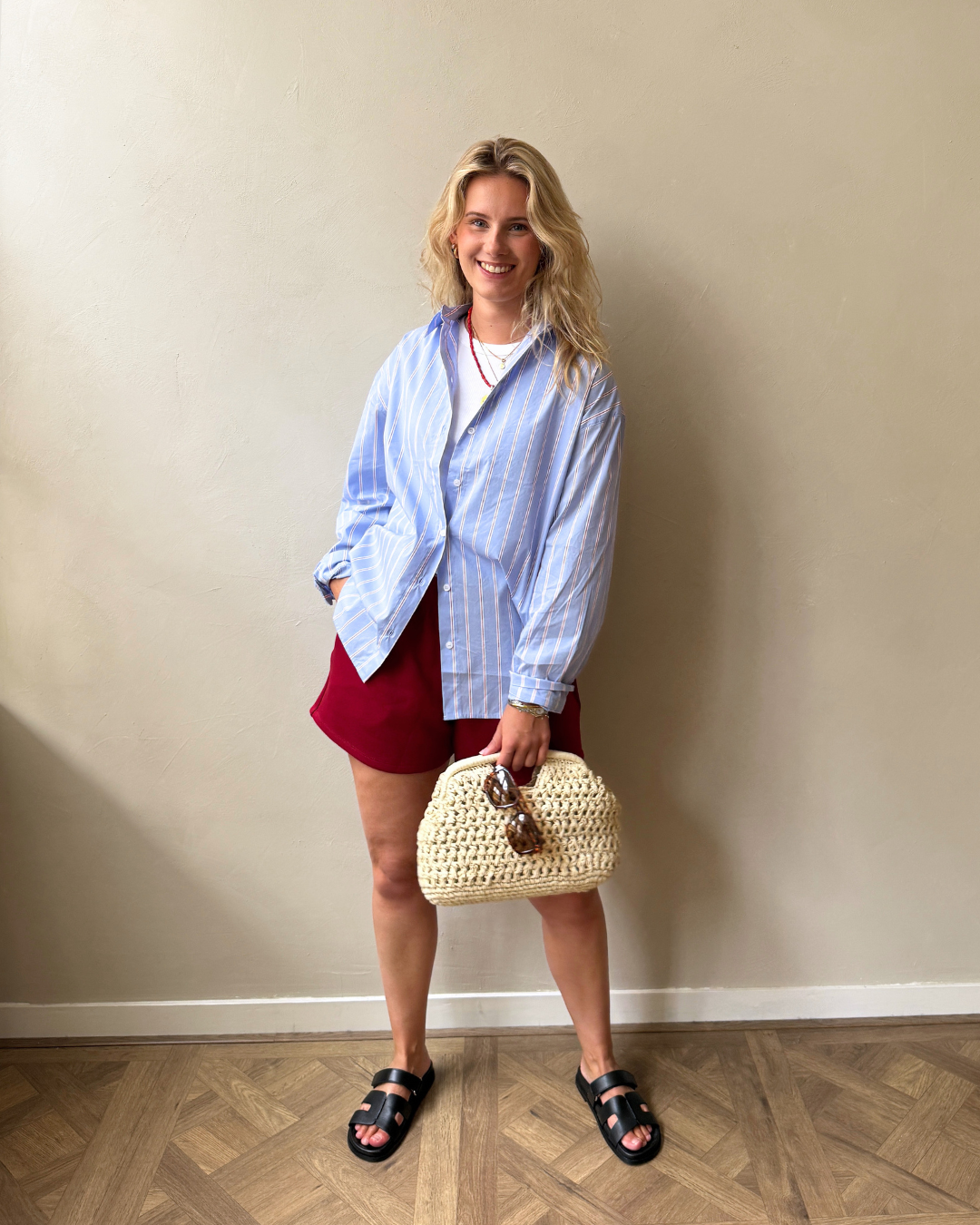 Blue red Look