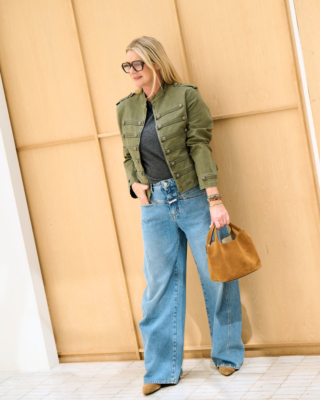 military jacket look