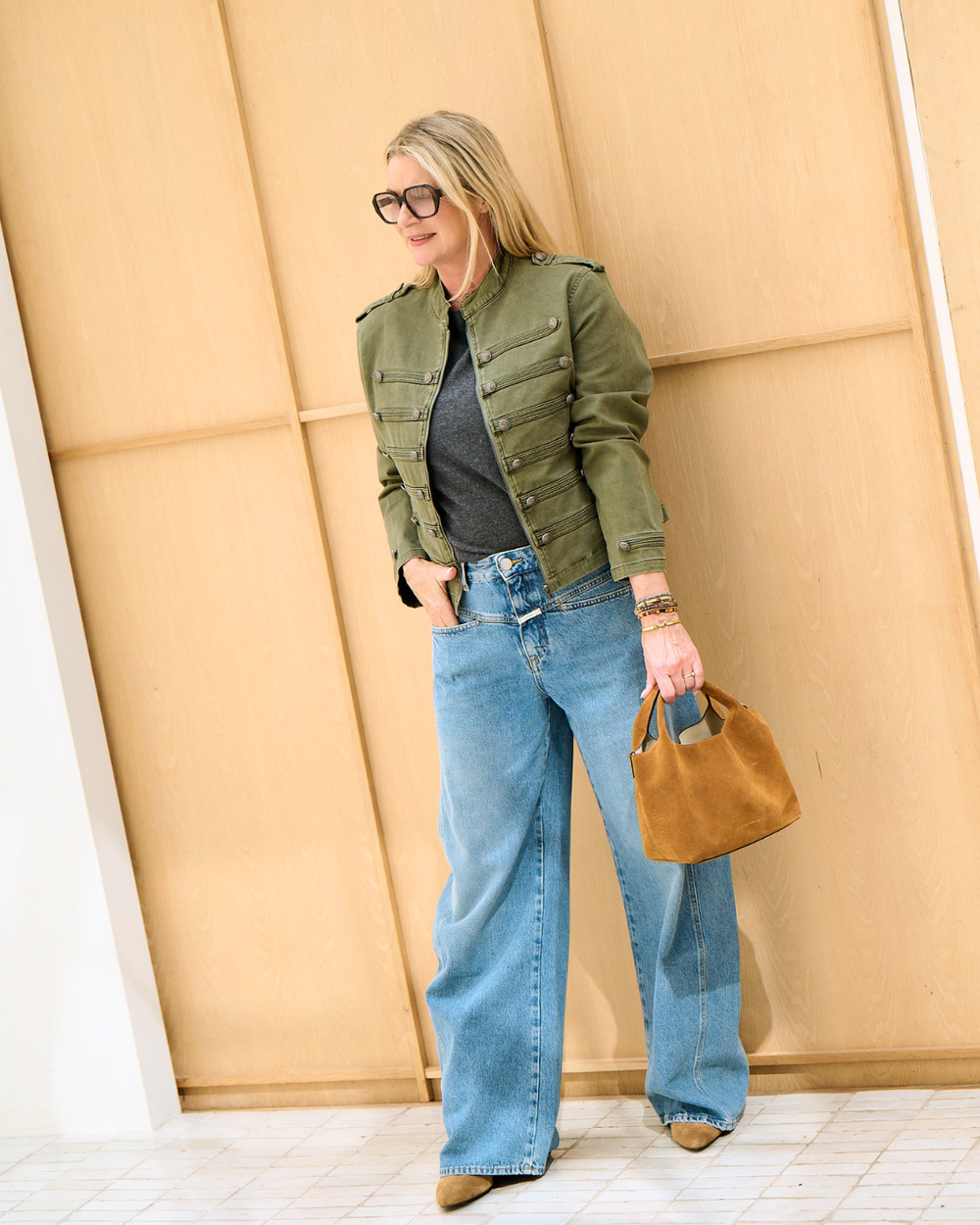 military jacket look