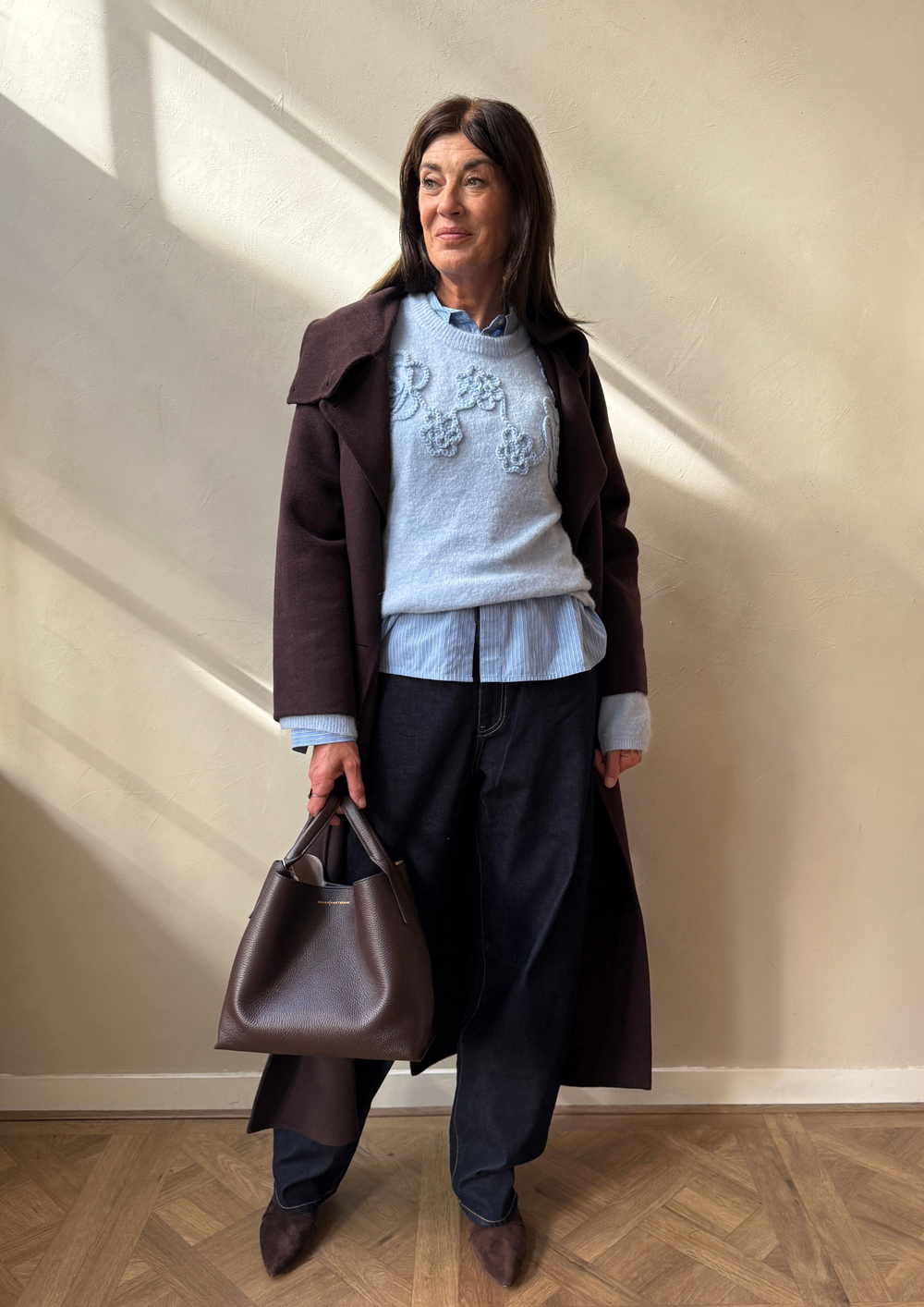 Blue & Burgundy Look