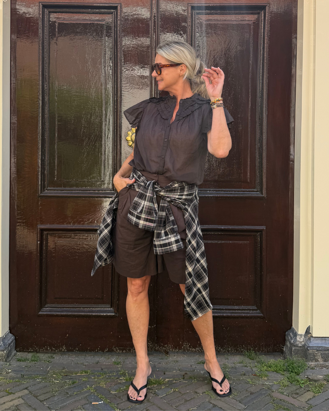 Brown vinsa look