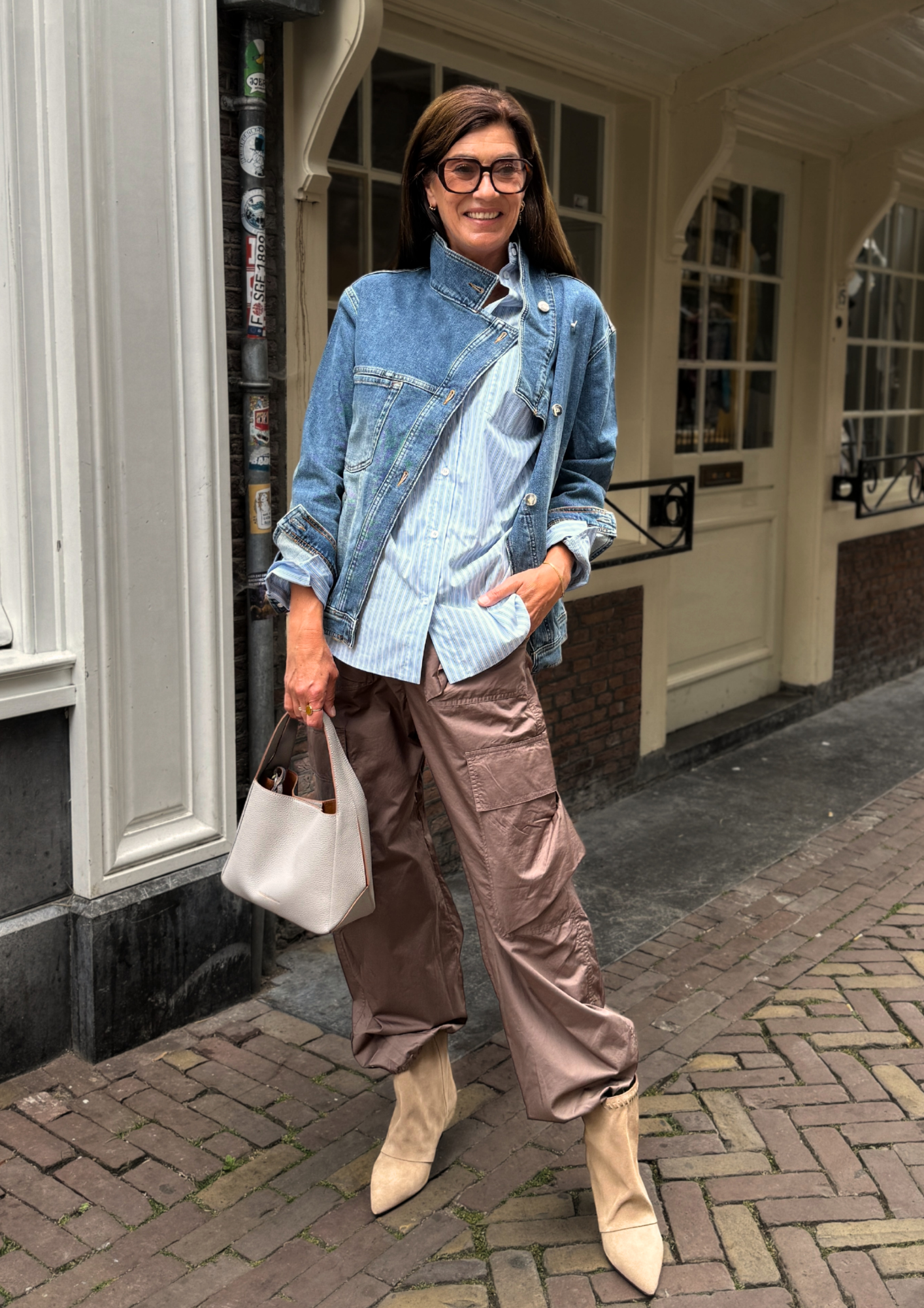 denim jacket look