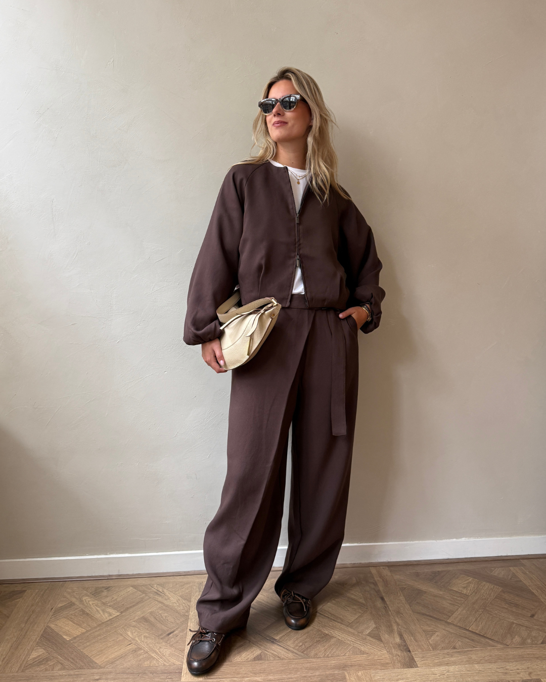 Fudge suit look