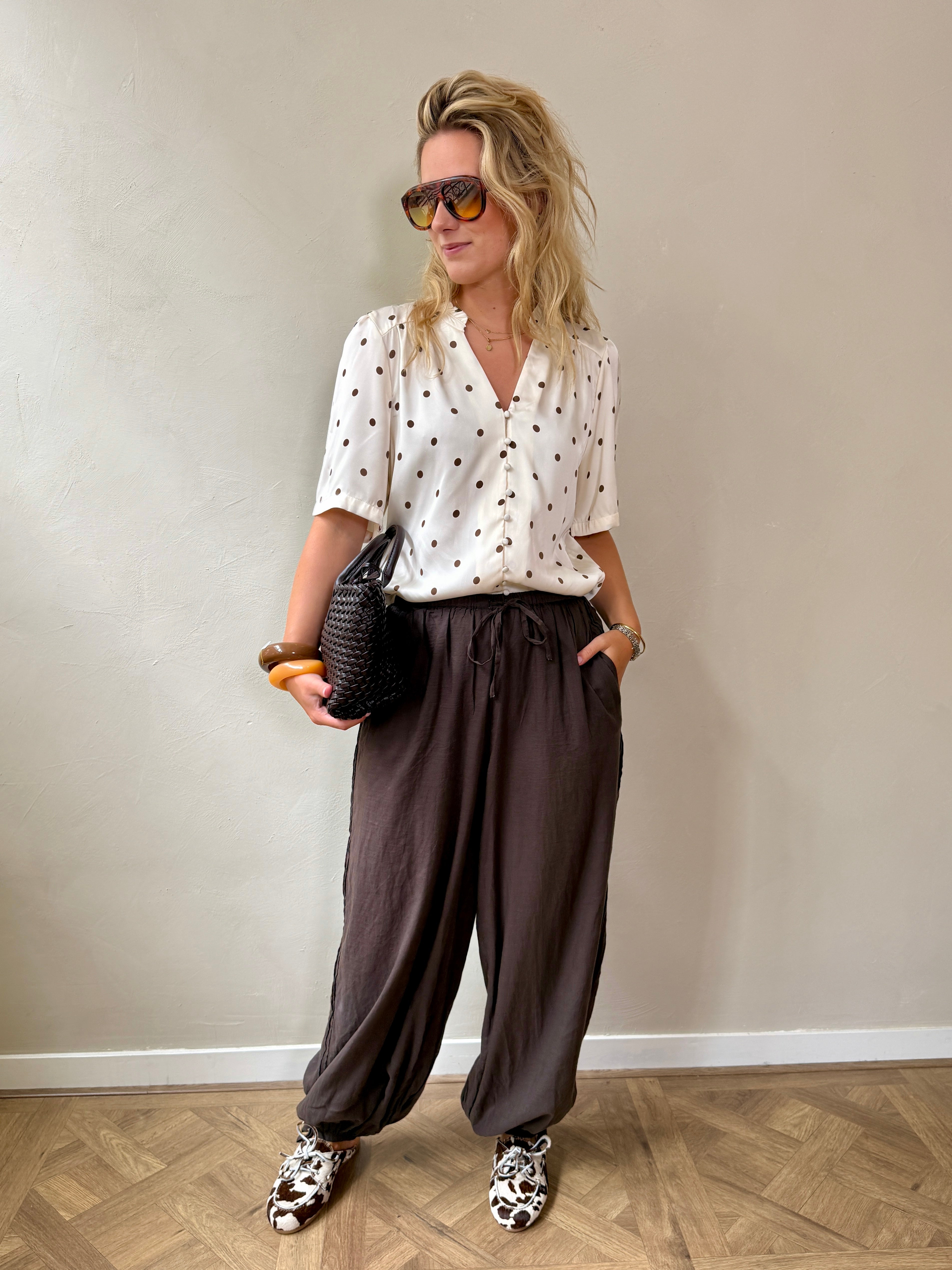 Dotted Top Look