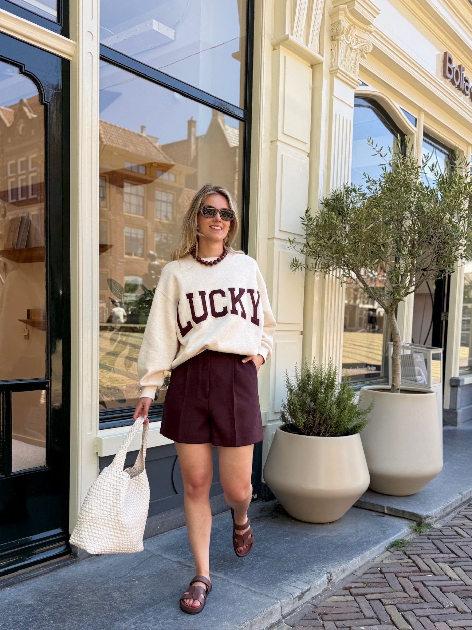 The lucky burgundy look