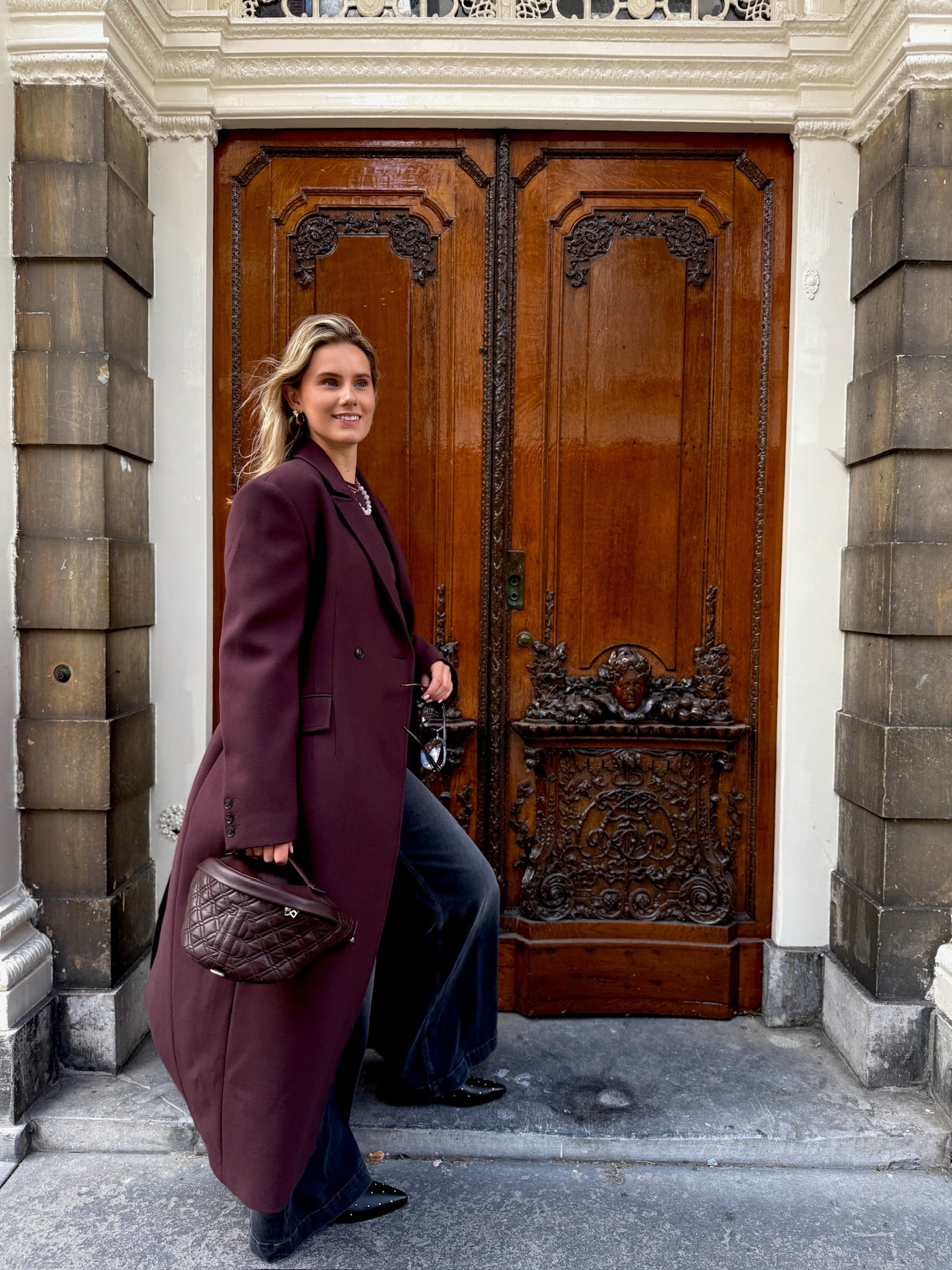 Fall burgundy look