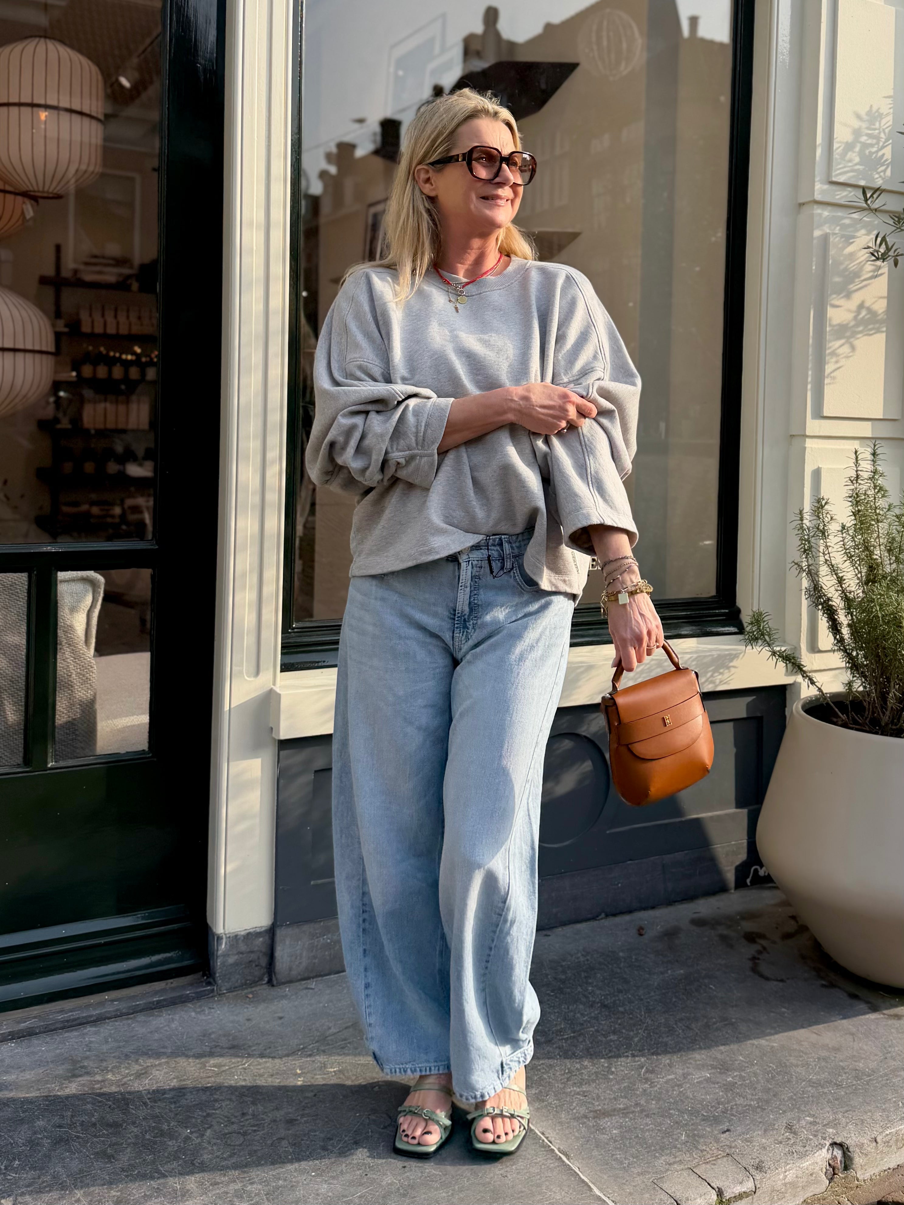 Gathered Sweater Look