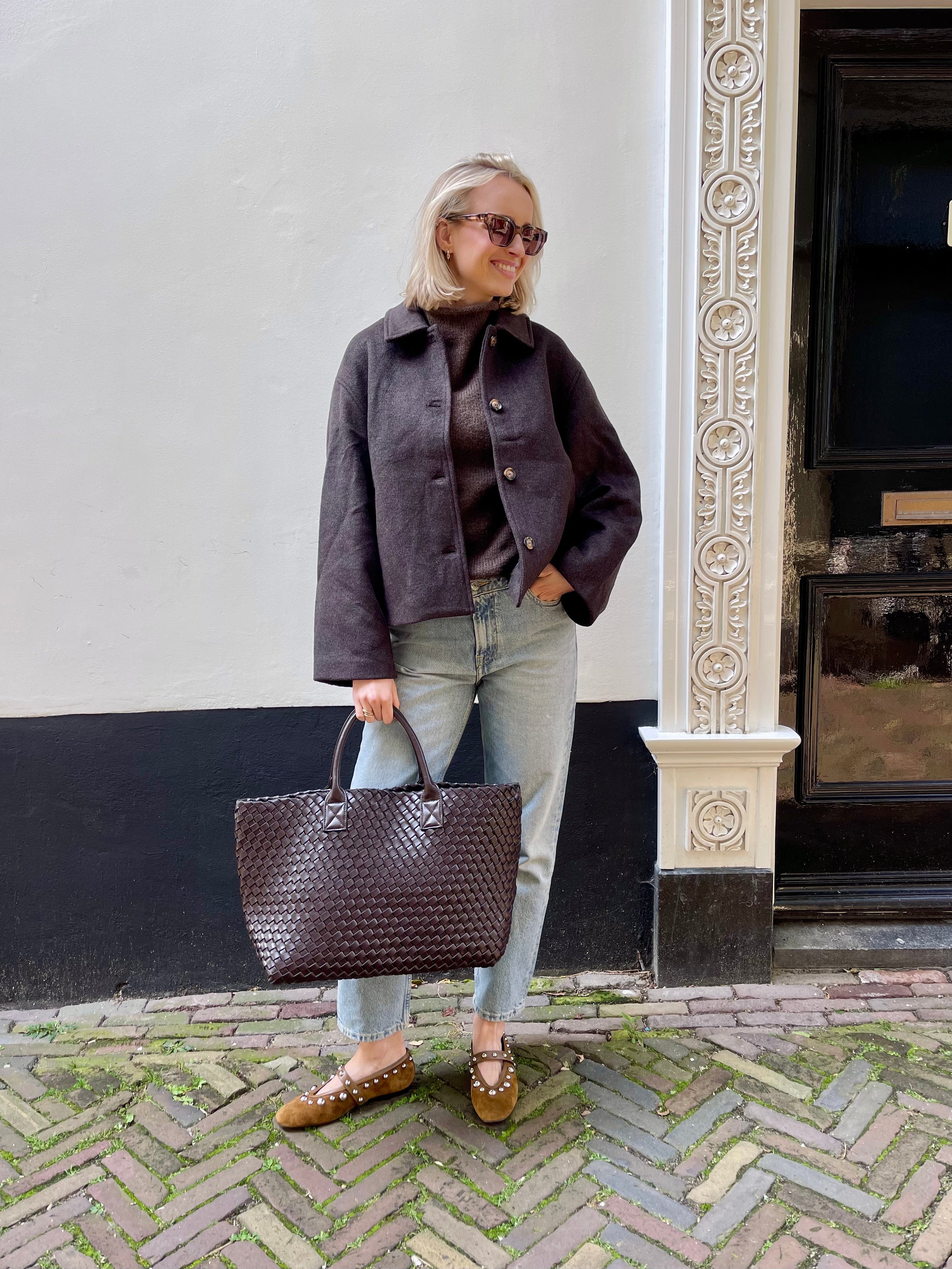 Brown cosy look