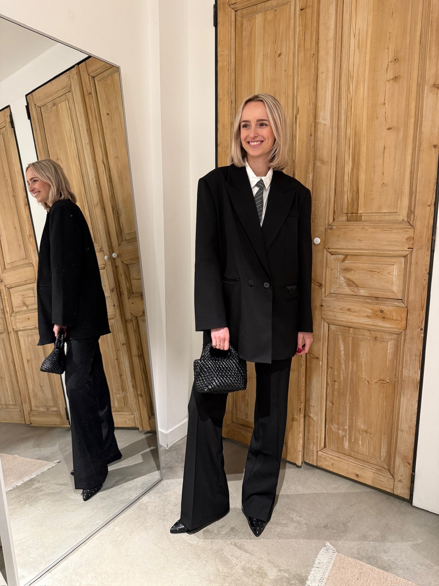 Suited up look