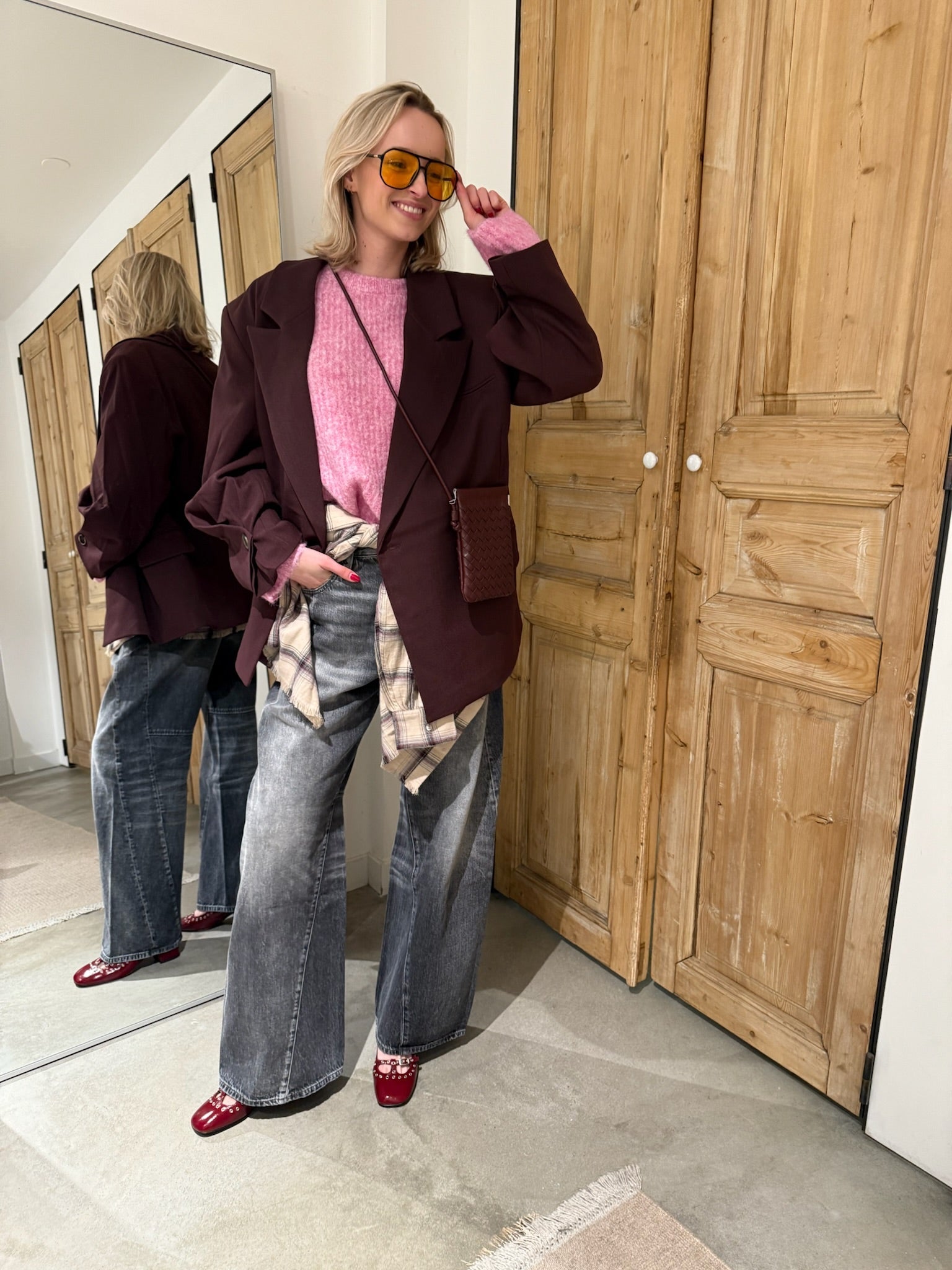 Pink & Burgundy Look