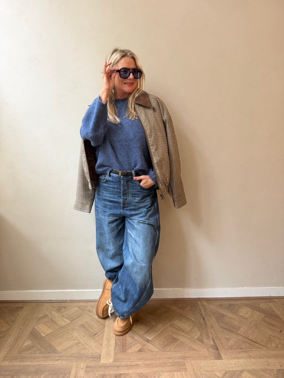 justa bomber blue Look