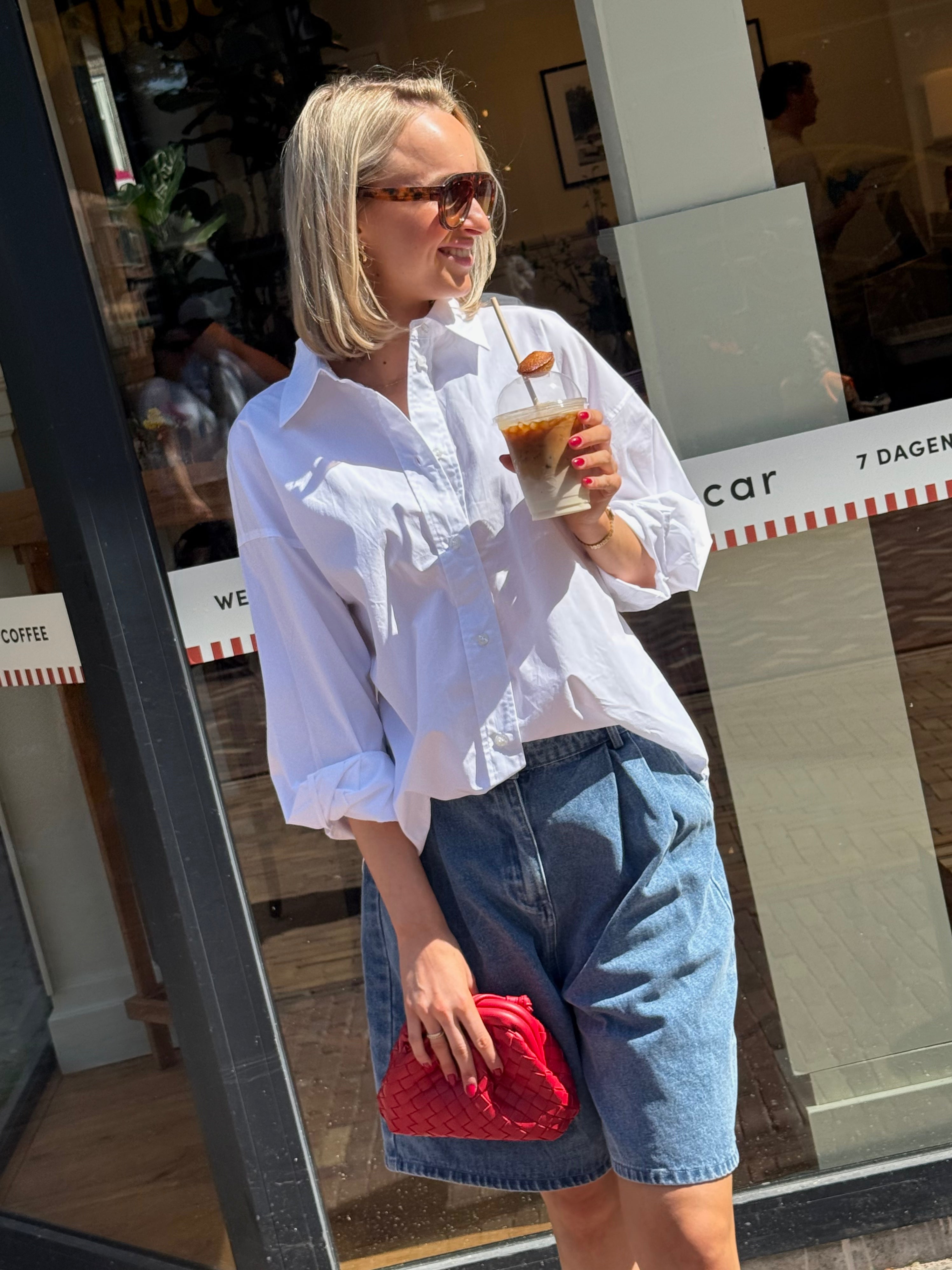 Twist Bow Shirt Look