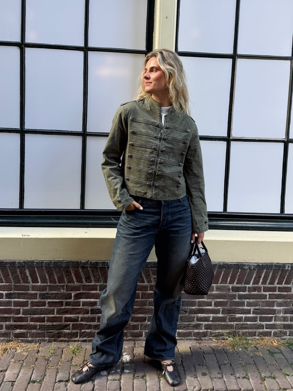 sivena denim jacket look