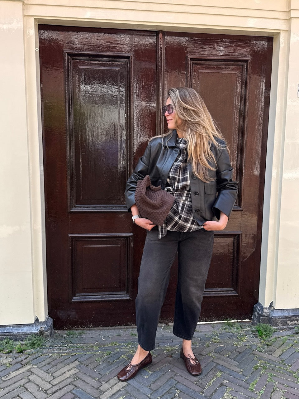 Black fall dagny check look