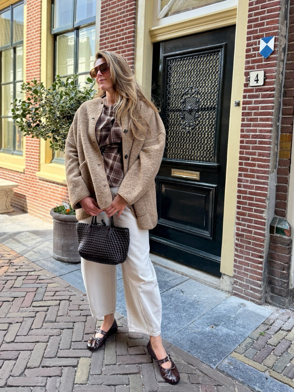 Brown fall dagny check look