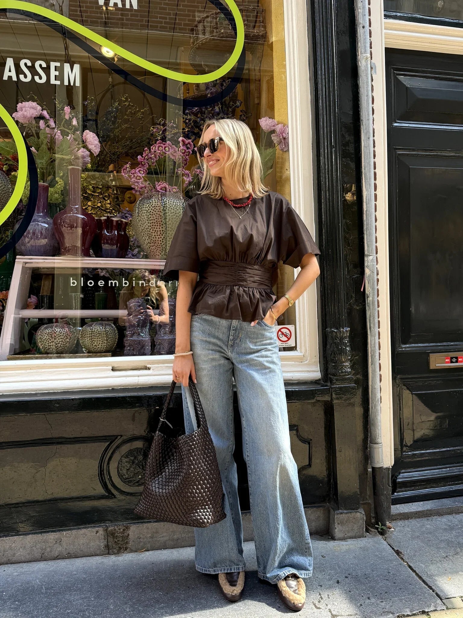 Chocolate poplin look