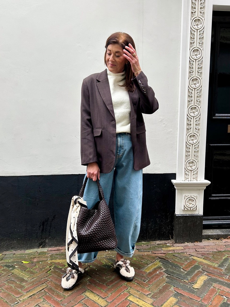 Gaby Blazer Knit Look