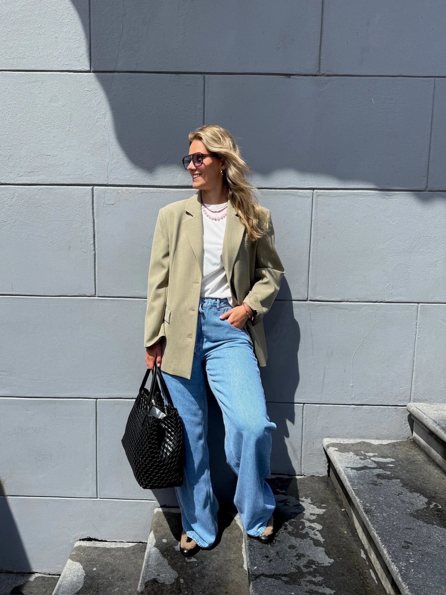 Sage green look