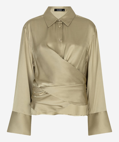 Tatum Satin - Elm Green