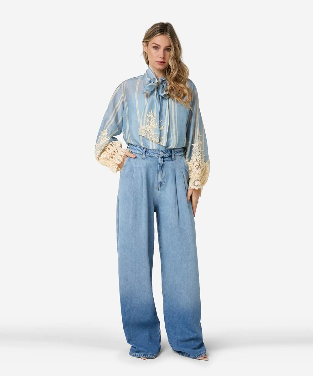 Tivina Blouse - Blu Lato